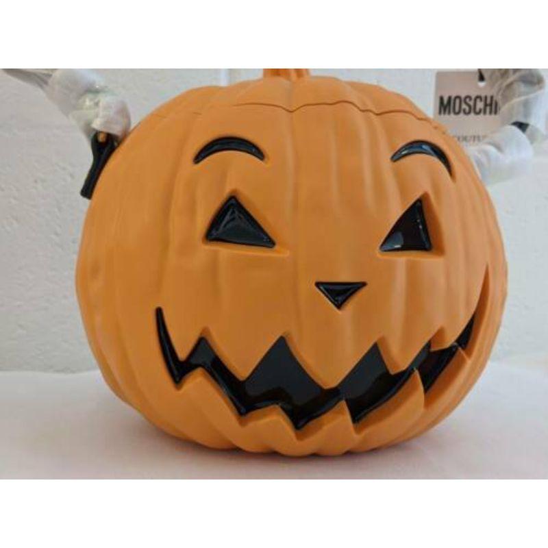 SS20 Moschino Couture Jeremy Scott Kürbis Top Handle Orange Tasche Halloween im Angebot 2