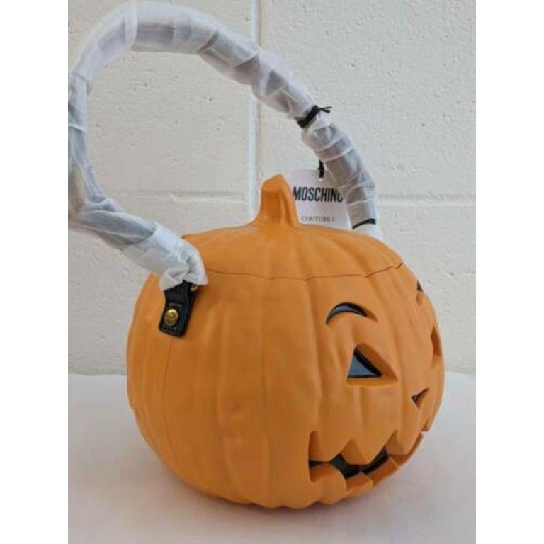 SS20 Moschino Couture Jeremy Scott Pumpkin Top Handle Orange Bag