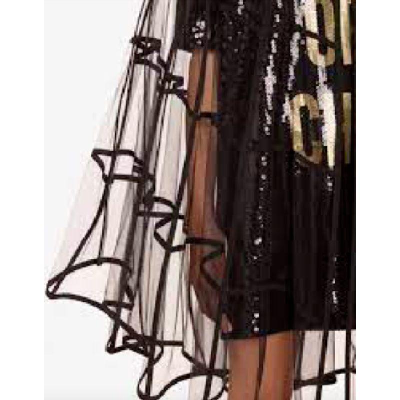 SS20 Moschino Couture Jeremy Scott Spider Web Tulle Black Hooded Cape Halloween 5