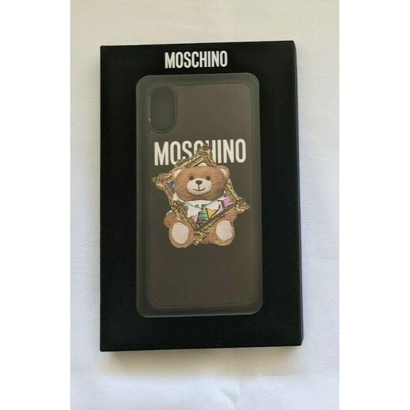 Women's or Men's SS20 Moschino Couture Jeremy Scott Teddy Bear in Frame Case for Iphone X / XS For Sale