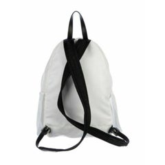 Moschino Couture - Sac à dos « Trick/Chic » en cuir blanc à motif visage fantôme, SS20