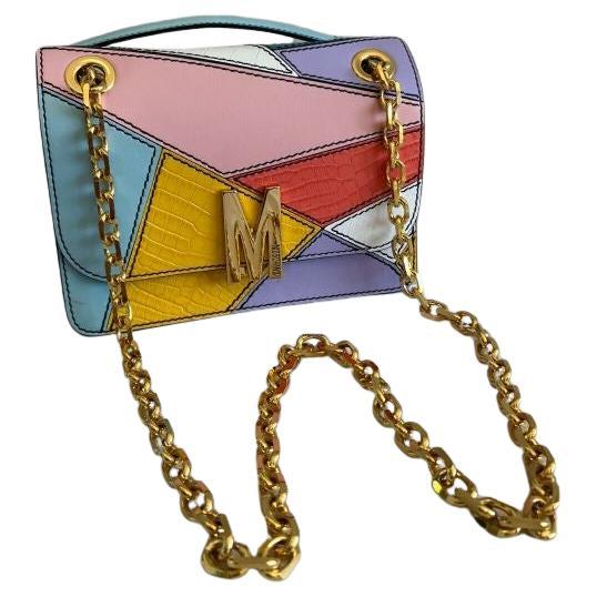 SS20 Moschino Couture Picasso Geometrical "M" Shoulder Bag by Jeremy Scott