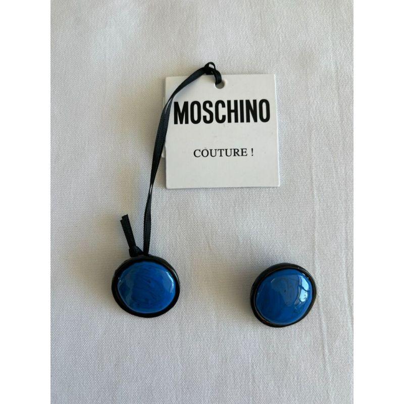 SS20 Moschino Couture Jeremy Scott Picasso Oversized Dot Blue Clip On Earrings

Additional Information:
Material: Metal
Color: Blue
Pattern: Oversized Dot
Style: Clip
Dimensions: 1