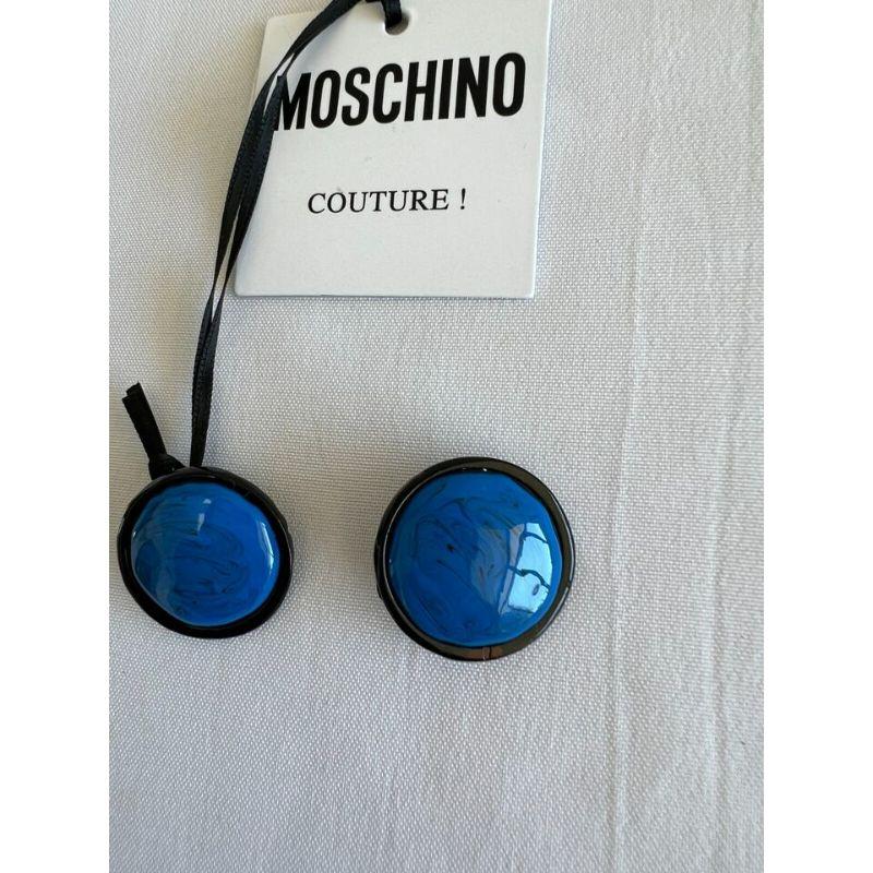 Women's SS20 Moschino Couture Picasso Oversized Dot Clip-on Earrings by Jeremy Scott For Sale