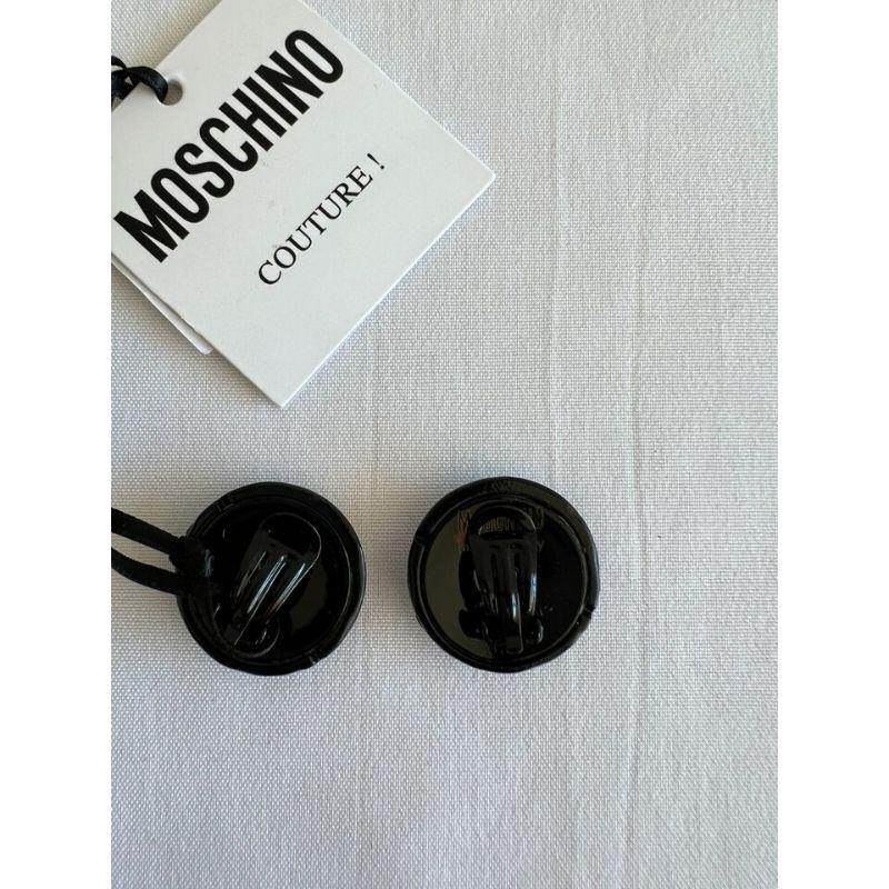 SS20 Moschino Couture Picasso Oversized Dot Clip-on Earrings by Jeremy Scott For Sale 1