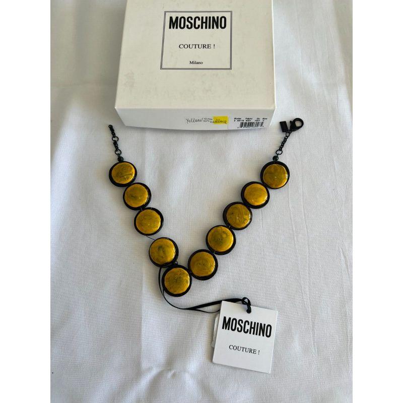 SS20 Moschino Couture Jeremy Scott Picasso Oversizd Dots Yellow Necklace RUNWAY

Additional Information:
Material: Metal
Color: Yellow
Pattern: Oversized Dots
Style: Pendant
Pendent Dimensions: 1