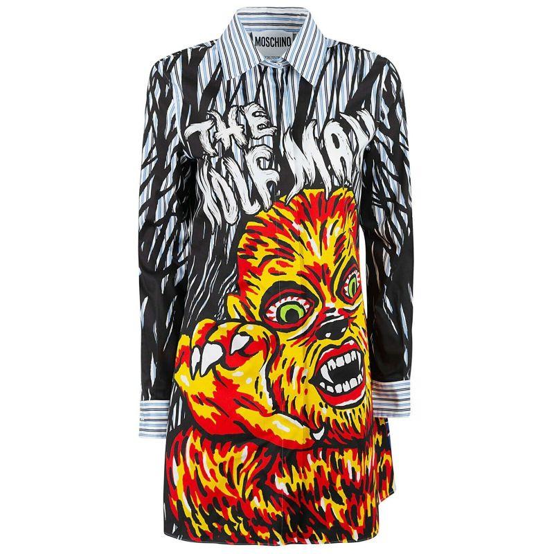 SS20 Moschino Couture Trick/Chic The Wolfman Universal Dress by Jeremy Scott For Sale 5