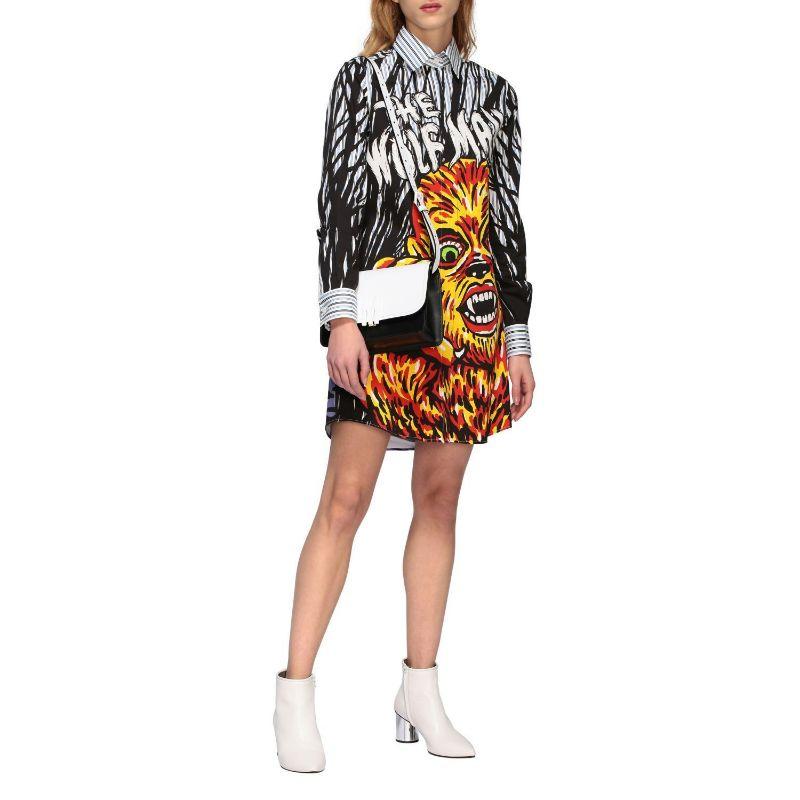 SS20 Moschino Couture Trick/Chic The Wolfman Universal Dress by Jeremy Scott In New Condition For Sale In Palm Springs, CA