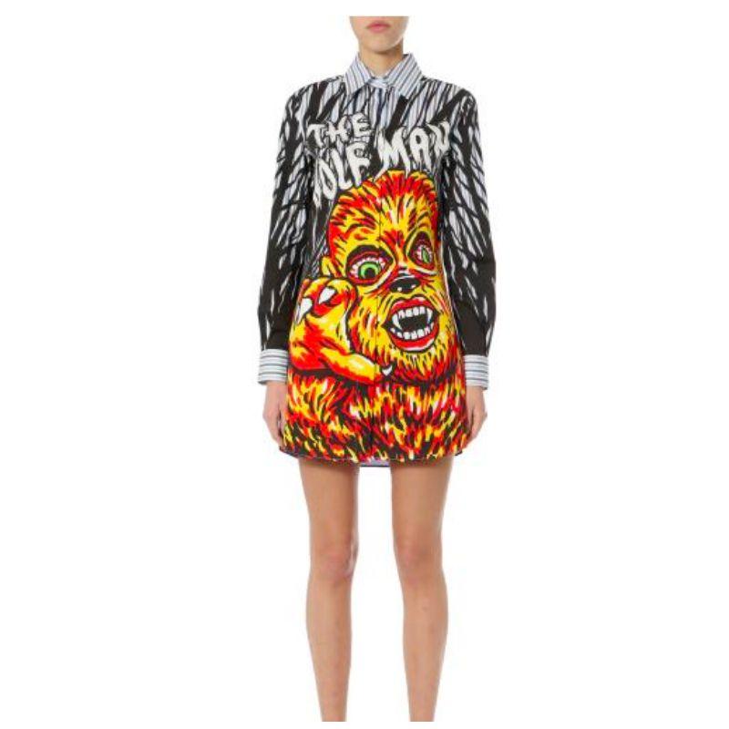 SS20 Moschino Couture Trick/Chic The Wolfman Universal Dress by Jeremy Scott For Sale 2