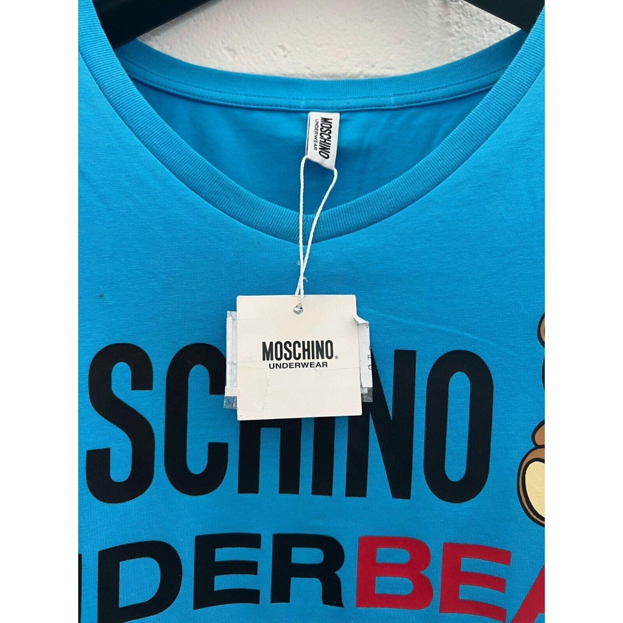 SS20 Moschino Underwear Underbear Teddybär T-Shirt von Jeremy Scott, Größe XL im Zustand „Neu“ im Angebot in Palm Springs, CA