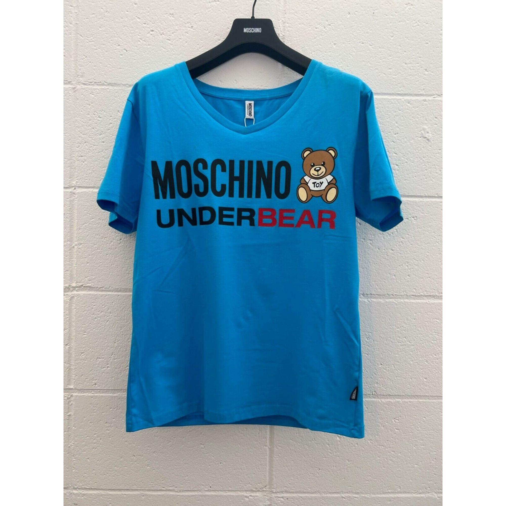 SS20 Moschino Underwear Underbear Teddy Bear T-shirt by Jeremy Scott, Size XL For Sale