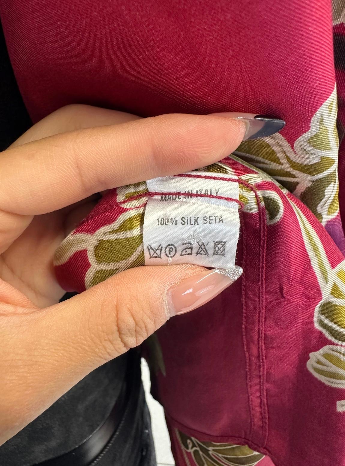 Donna Camicia in seta Chrysanthemum SS2001 Gucci by Tom Ford in vendita