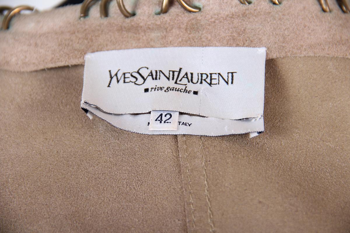 SS2002 Tom Ford for Yves Saint Laurent Safari Suede Jacket For Sale 5
