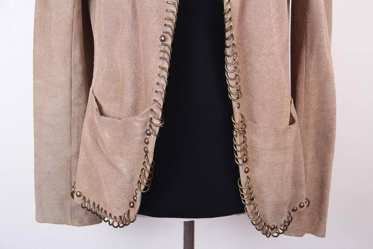 SS2002 Tom Ford for Yves Saint Laurent Safari Suede Jacket For Sale 2