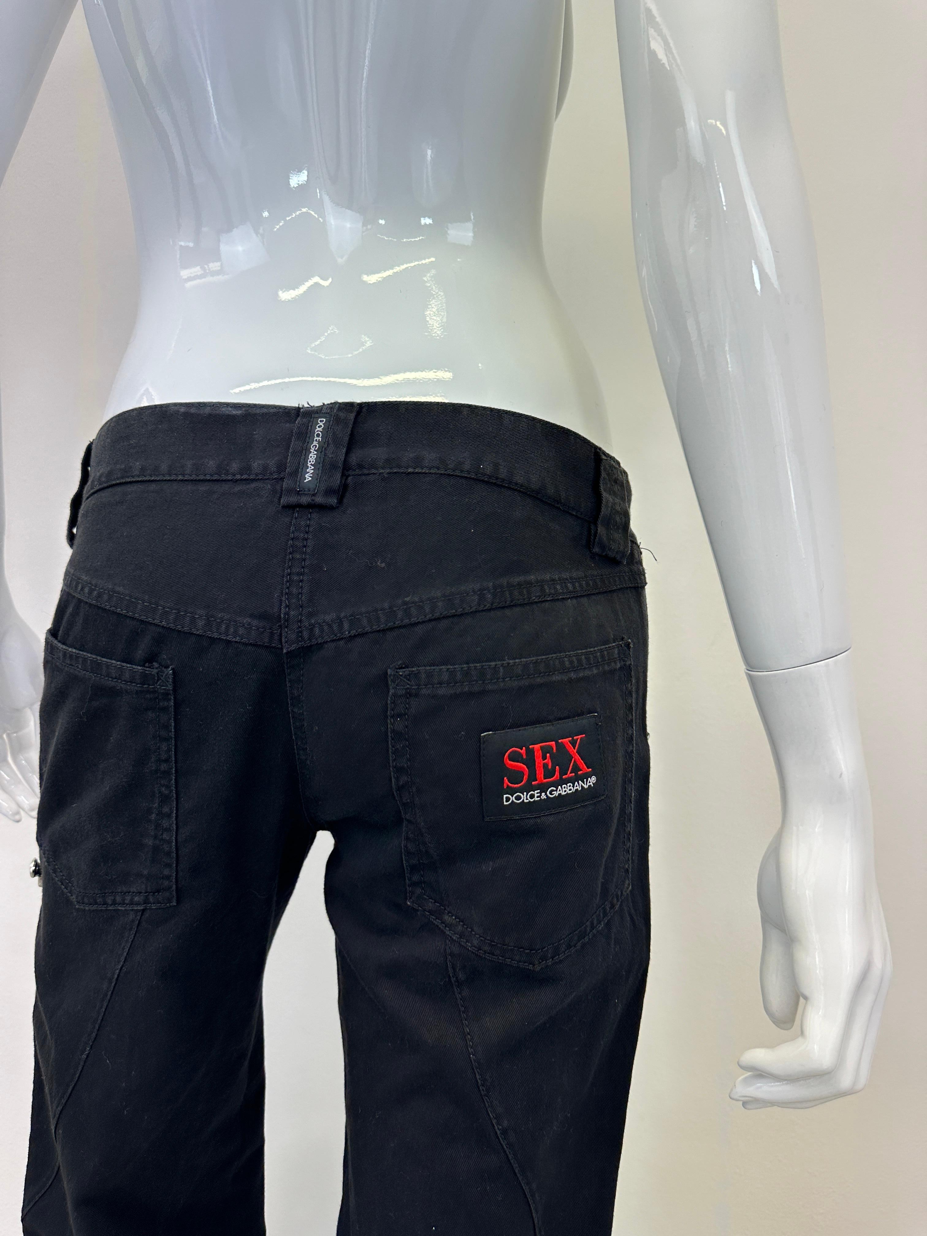 SS2003 Dolce & Gabbana Sex zipper runway pants 2