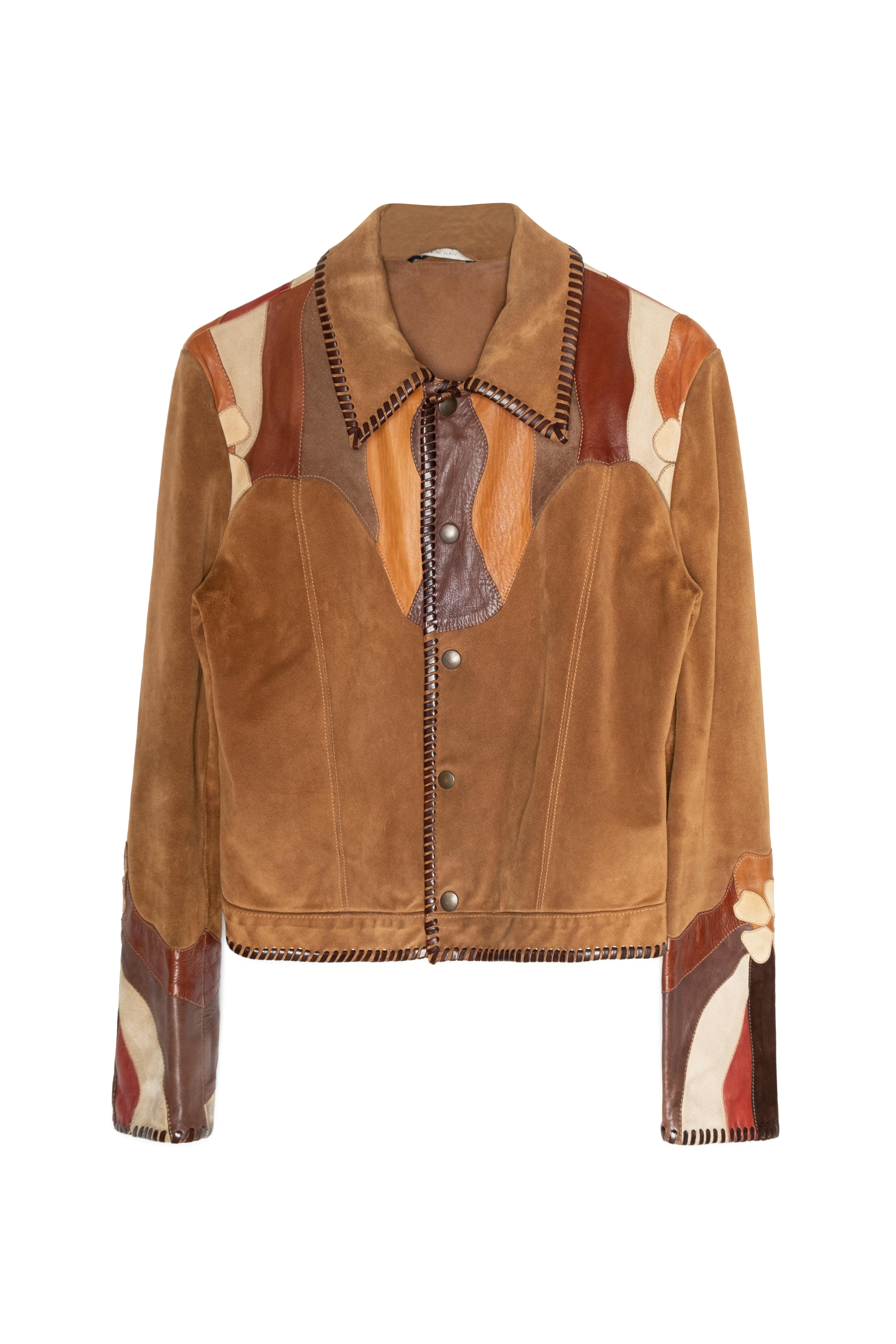 Giacca western patchwork per la sfilata SS2004 In condizioni Nuovo in vendita a Beverly Hills, CA