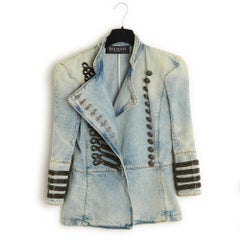 SS2009 Balmain Military Denim Jacket FR40