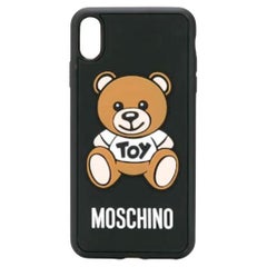 SS21 Moschino Couture Black iPhone XS Max Case with Teddy Bear Toy