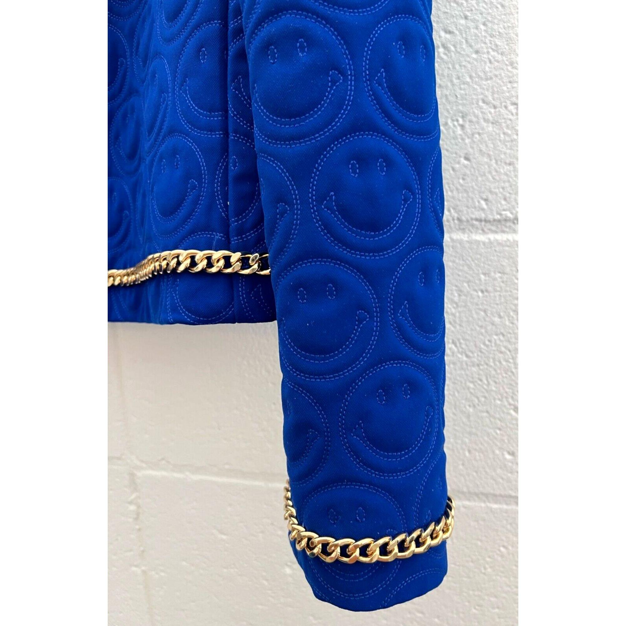 Violet Moschino Couture SS21 Smiley Face par Jeremy Scott, Taille US 12 en vente