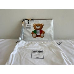 SS21 Moschino Couture Clutch Teddy Bear Wearing Italian Flag by Jeremy Scott