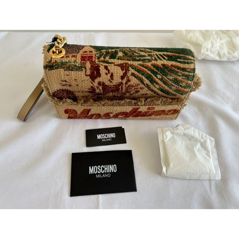 SS21 Moschino Couture Moschino Farms Cow Tater Handtasche für das Handgelenk von Jeremy Scott im Angebot 8