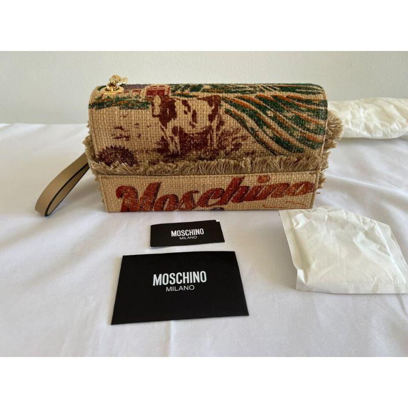 Sac à main Moschino Couture Moschino Farms Cow Tater SS21 de Jeremy Scott en vente 9