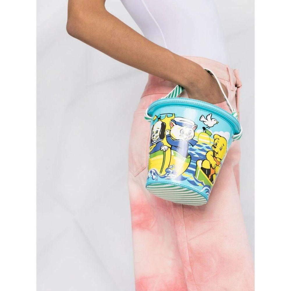 SS22 Moschino Couture Child's Fantasy Sand Bucket Top Handle Bag by Jeremy Scott For Sale 9