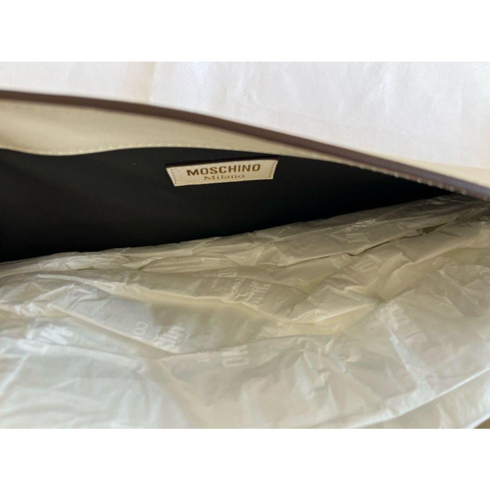 Sac à main Moschino Couture SS22 chocolaté de Jeremy Scott en vente 8