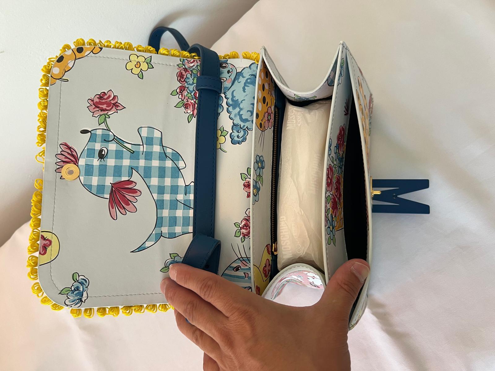 SS22 MOSCHINO Couture Jeremy Scott Bolso de hombro Fantasía Gato Floral 'M' infantil en venta 9