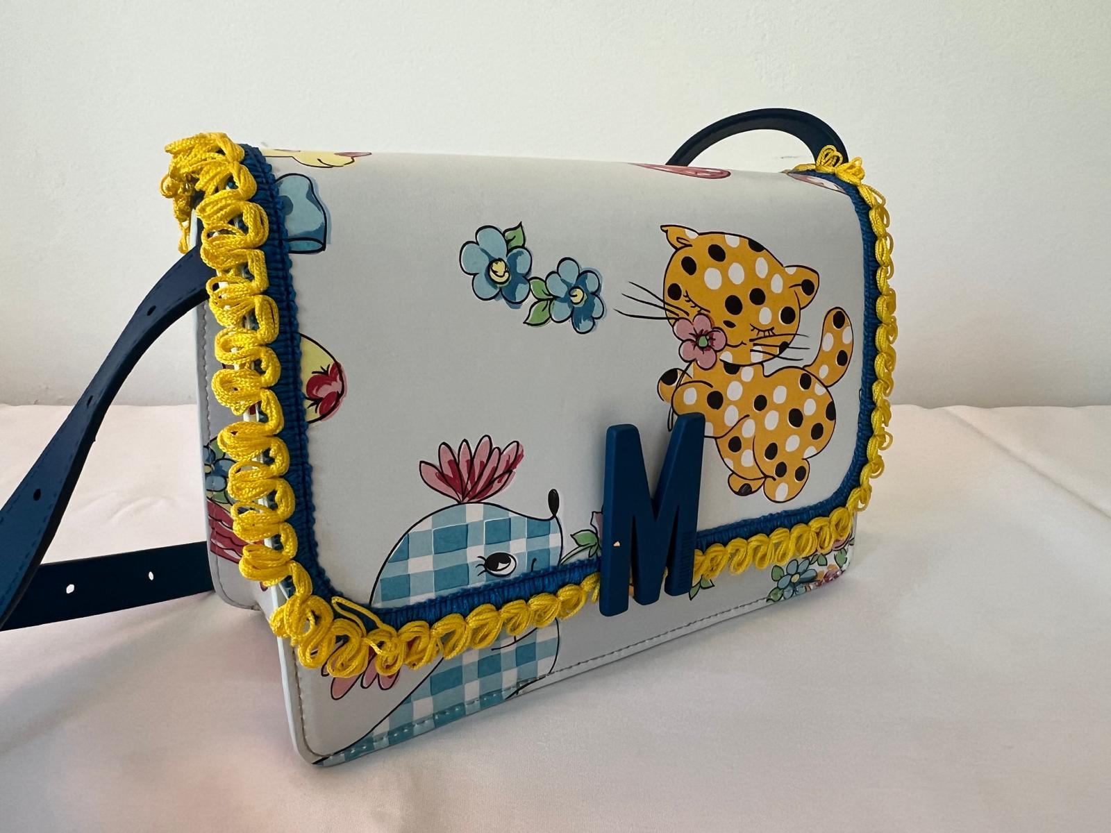 De las mujeres SS22 MOSCHINO Couture Jeremy Scott Bolso de hombro Fantasía Gato Floral 'M' infantil en venta