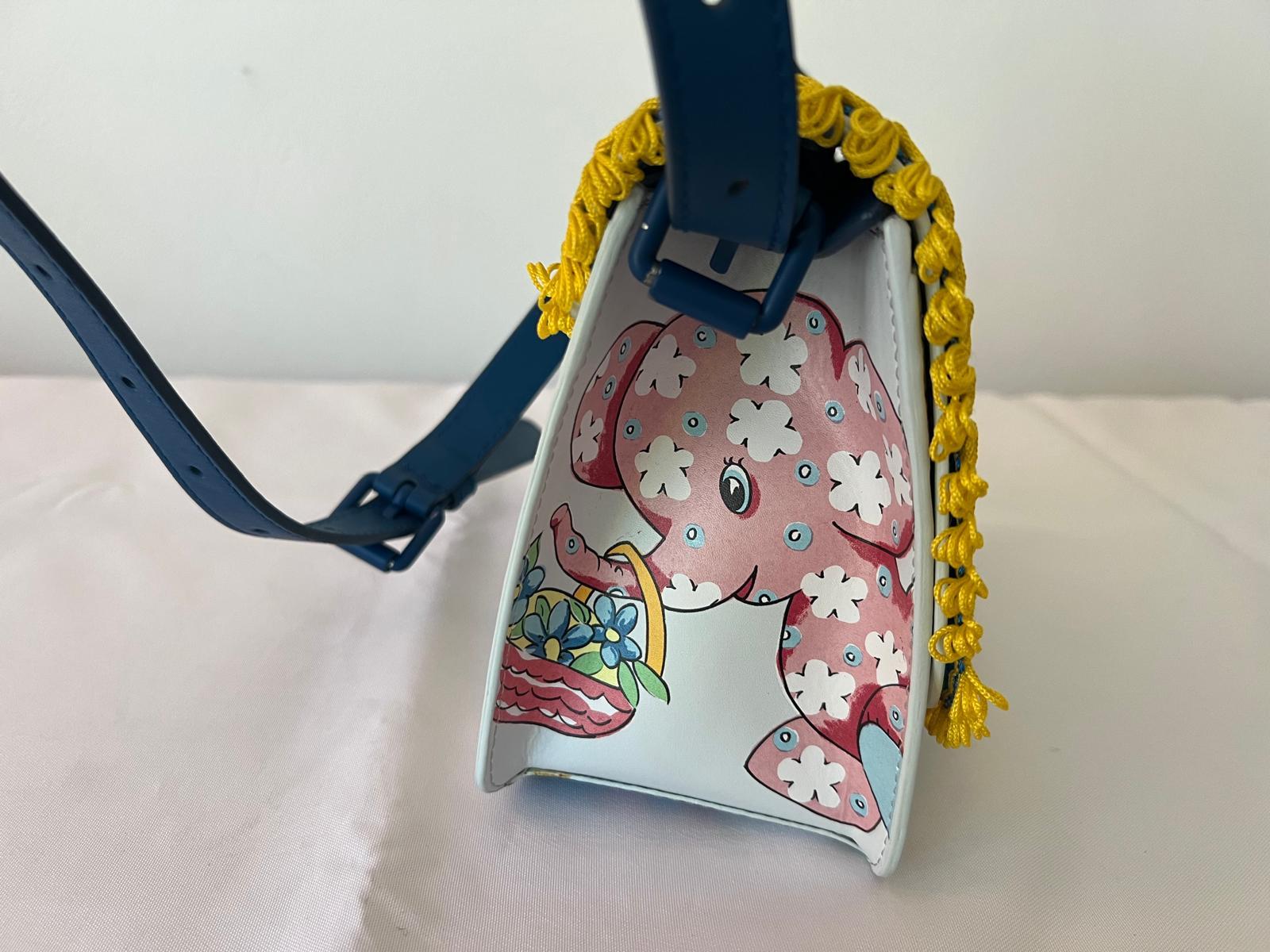 SS22 MOSCHINO Couture Jeremy Scott Bolso de hombro Fantasía Gato Floral 'M' infantil en venta 1