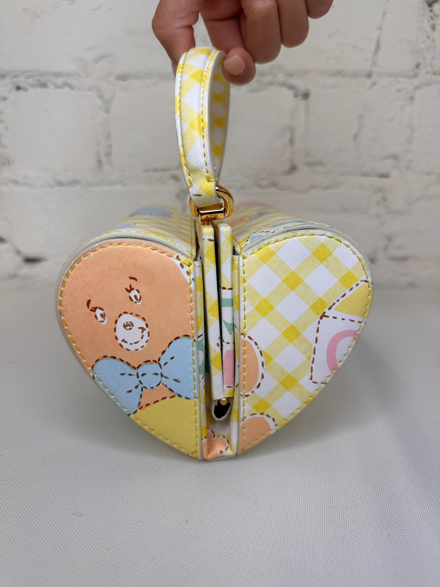 SS22 MOSCHINO Couture Jeremy Scott Child's Fantasy Round Yellow Elephant Bag For Sale 2