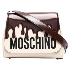 SS22 MOSCHINO Couture Jeremy Scott Chocolate Dripping Trapeze Handbag Rare