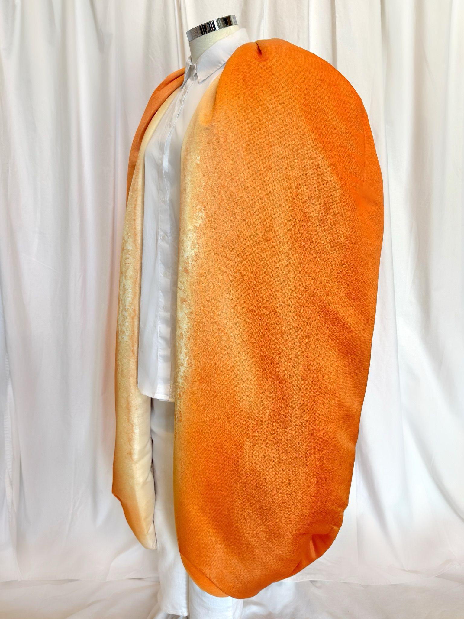 SS22 MOSCHINO Couture Jeremy Scott Giant Hot Dog Shaped Cape Jacket Rare Novelty For Sale 2
