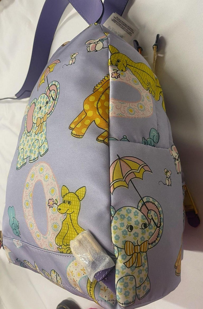 SS22 MOSCHINO Couture Jeremy Scott Kids Fantasy Purple Lion Teddy Bear Backpack SS22 MOSCHINO Couture Jeremy Scott Kids Fantasy Purple Lion  main image 2