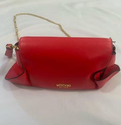 SS22 MOSCHINO Couture Jeremy Scott Red Hat Shaped Shoulder Wristlet Bag