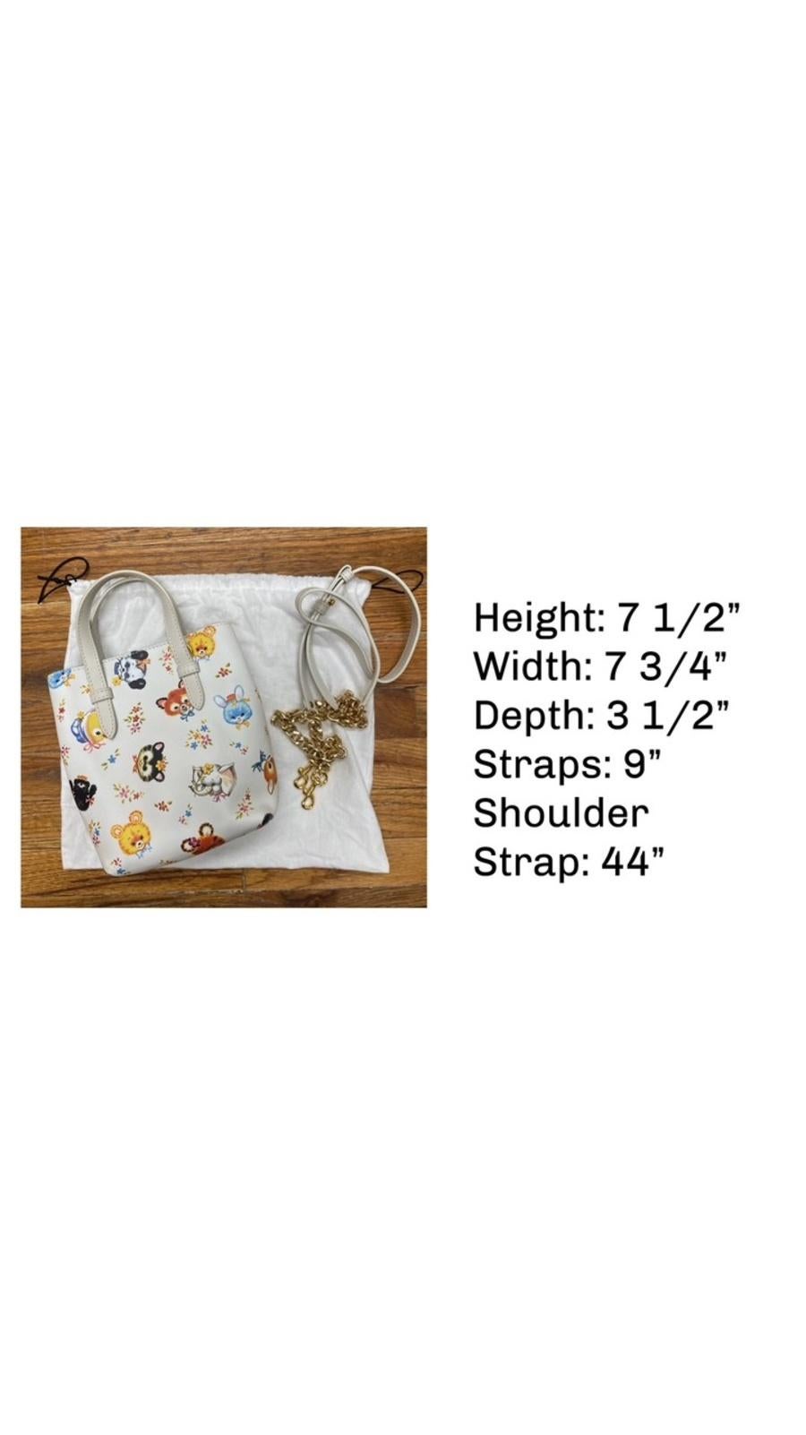 SS22 MOSCHINO Couture Jeremy Scott White Tall Shopper All Over Animals Bag For Sale 2