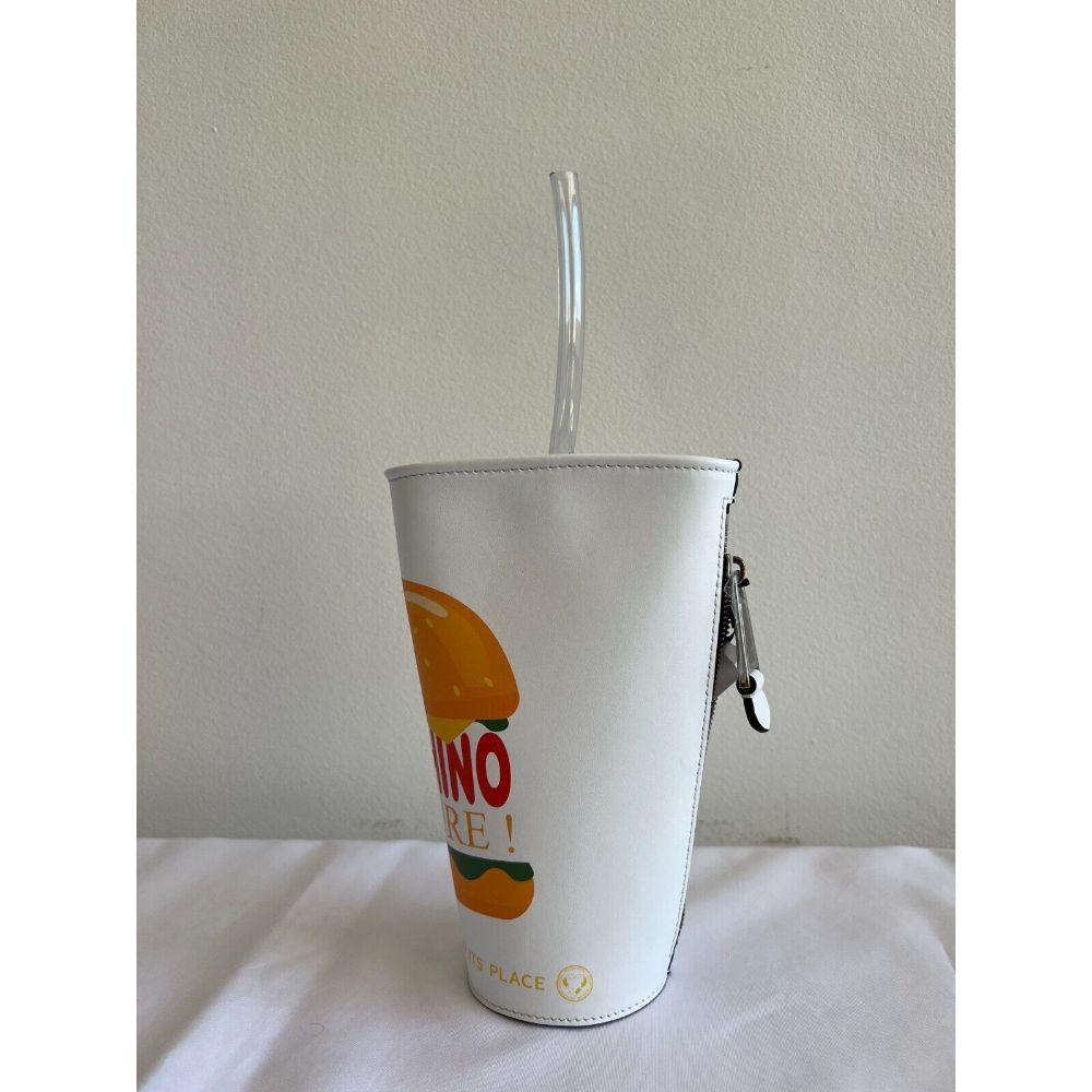 SS22 Moschino Couture to Go Slushy Cup Clutch Burger Logo by Jeremy Scott For Sale 6