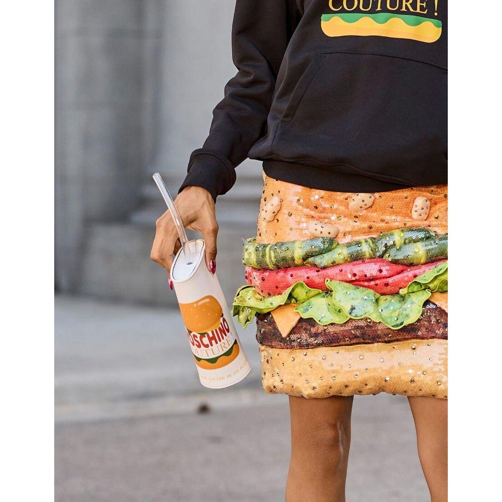 SS22 Moschino Couture to Go Slushy Cup Clutch Burger Logo by Jeremy Scott For Sale 11