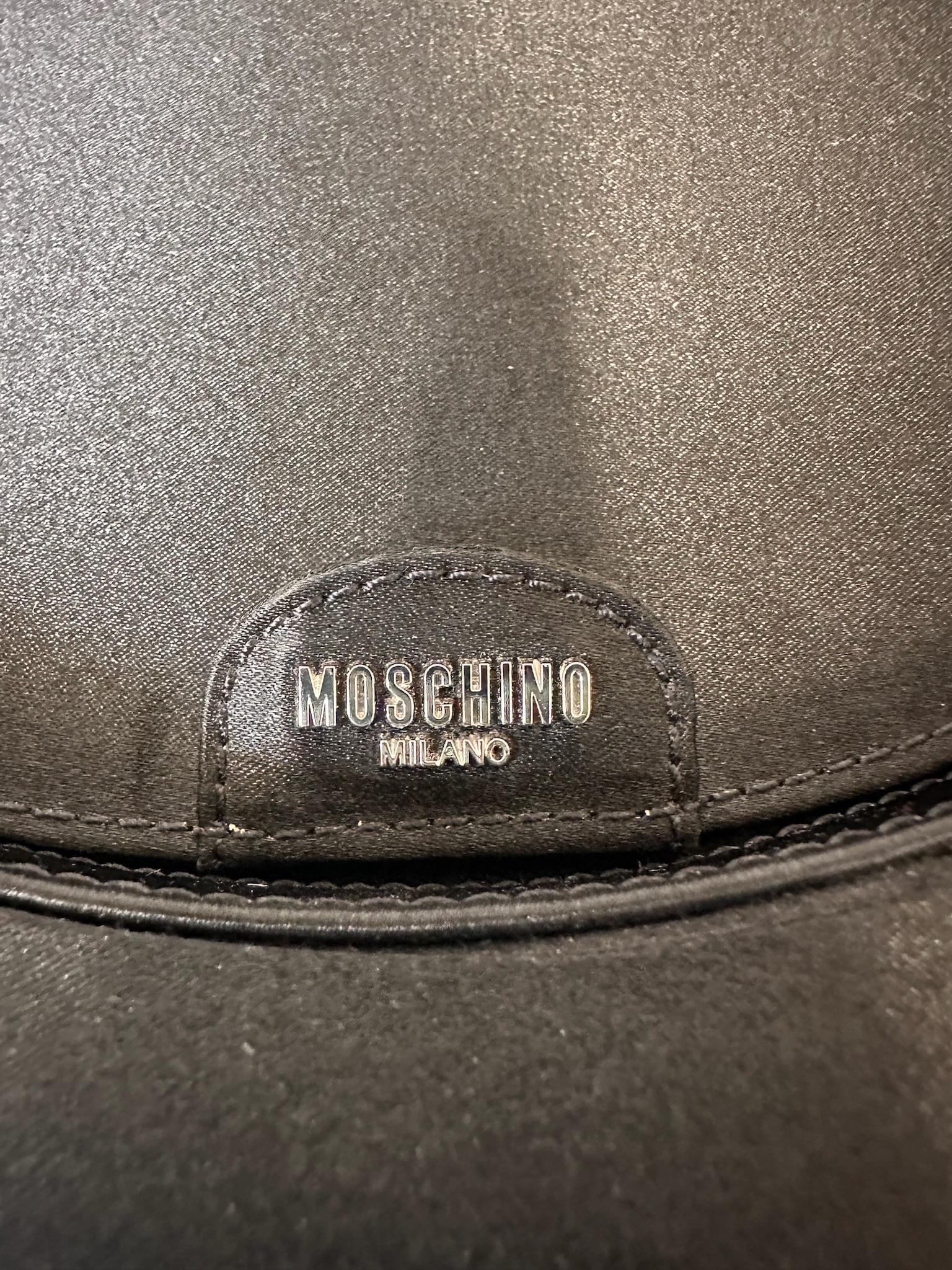 SS23 MOSCHINO Couture Jeremy Scott Black Round Top Fedora Hat Shaped Handbag im Angebot 3