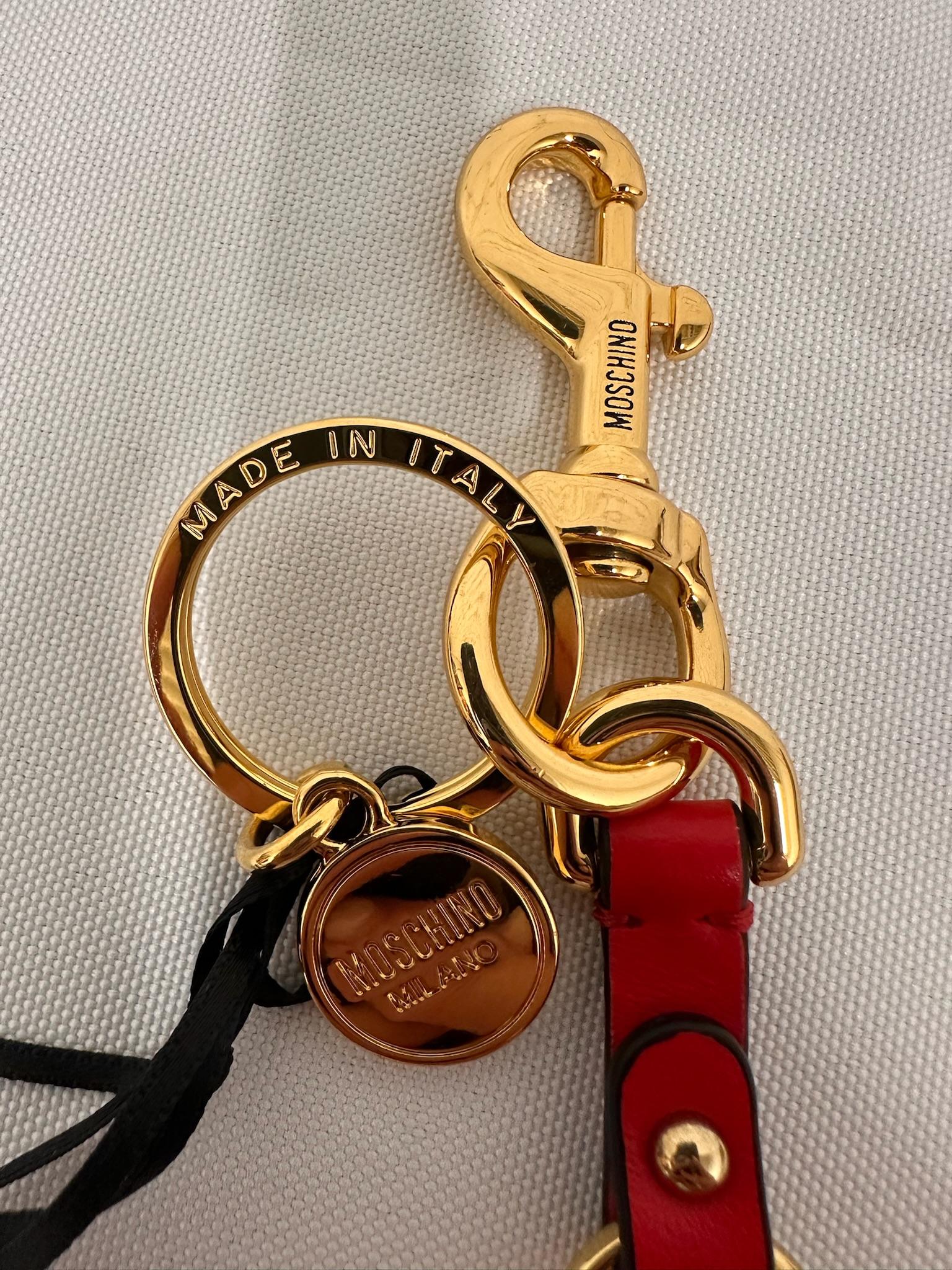 da uomo o donna Moschino Couture Jeremy Scott SS23 Portachiavi Cuore Rosso Bugs Bunny in vendita