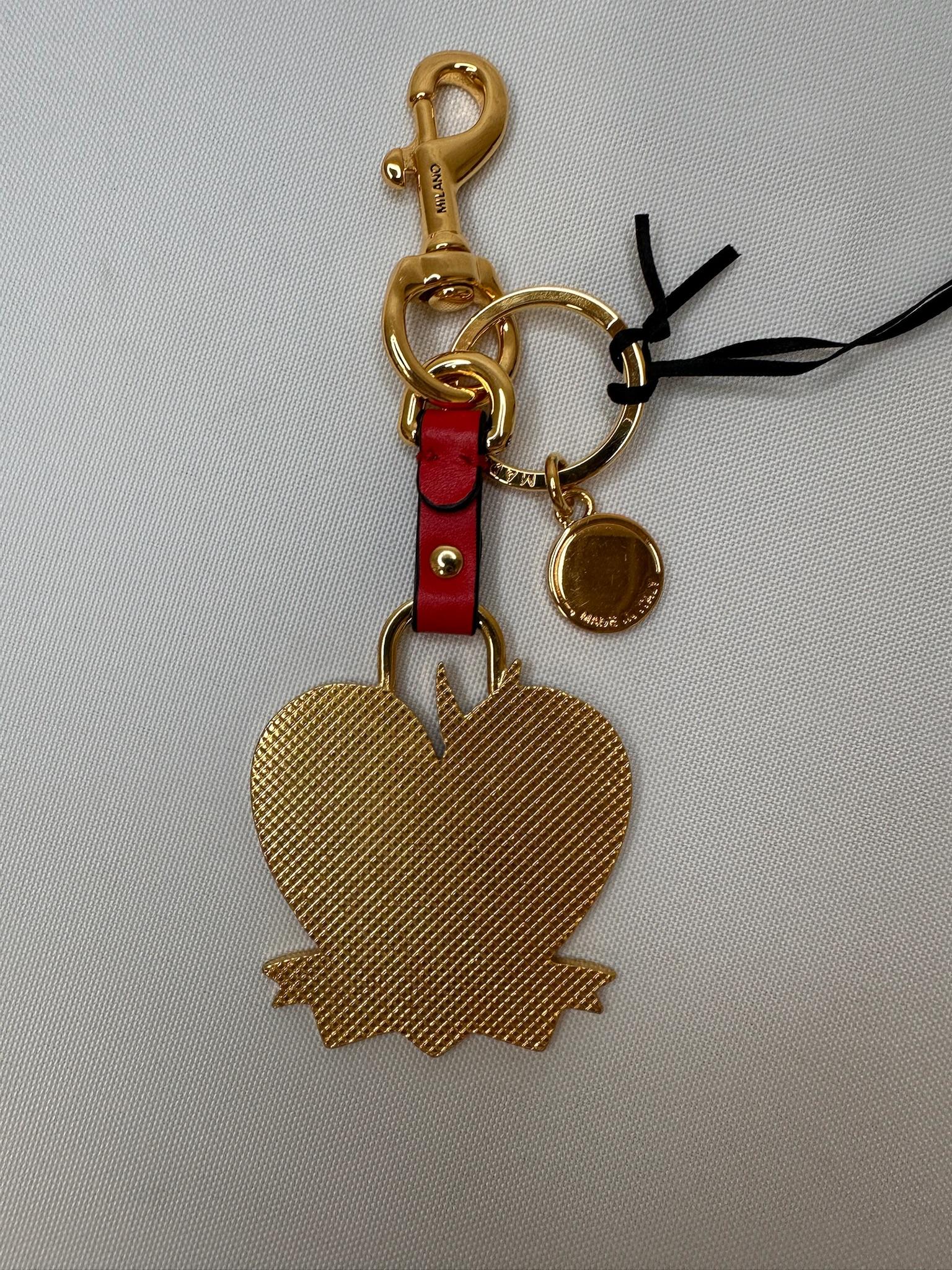 Moschino Couture Jeremy Scott SS23 Portachiavi Cuore Rosso Bugs Bunny in vendita 4