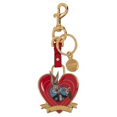 SS23 MOSCHINO Couture Jeremy Scott Bugs Bunny Red Heart Keychain