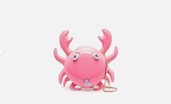 SS23 Moschino Couture Jeremy Scott Pink Inflatable Crab Patent Leather Bag