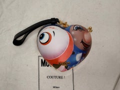 SS23 Moschino Jeremy Scott, Heart, Animated Cartoon, Wristlet/Shoulder Bag