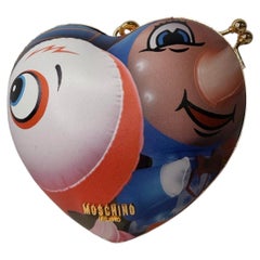 SS23 Moschino Jeremy Scott, Heart, Animated Cartoon, Wristlet/Shoulder Bag