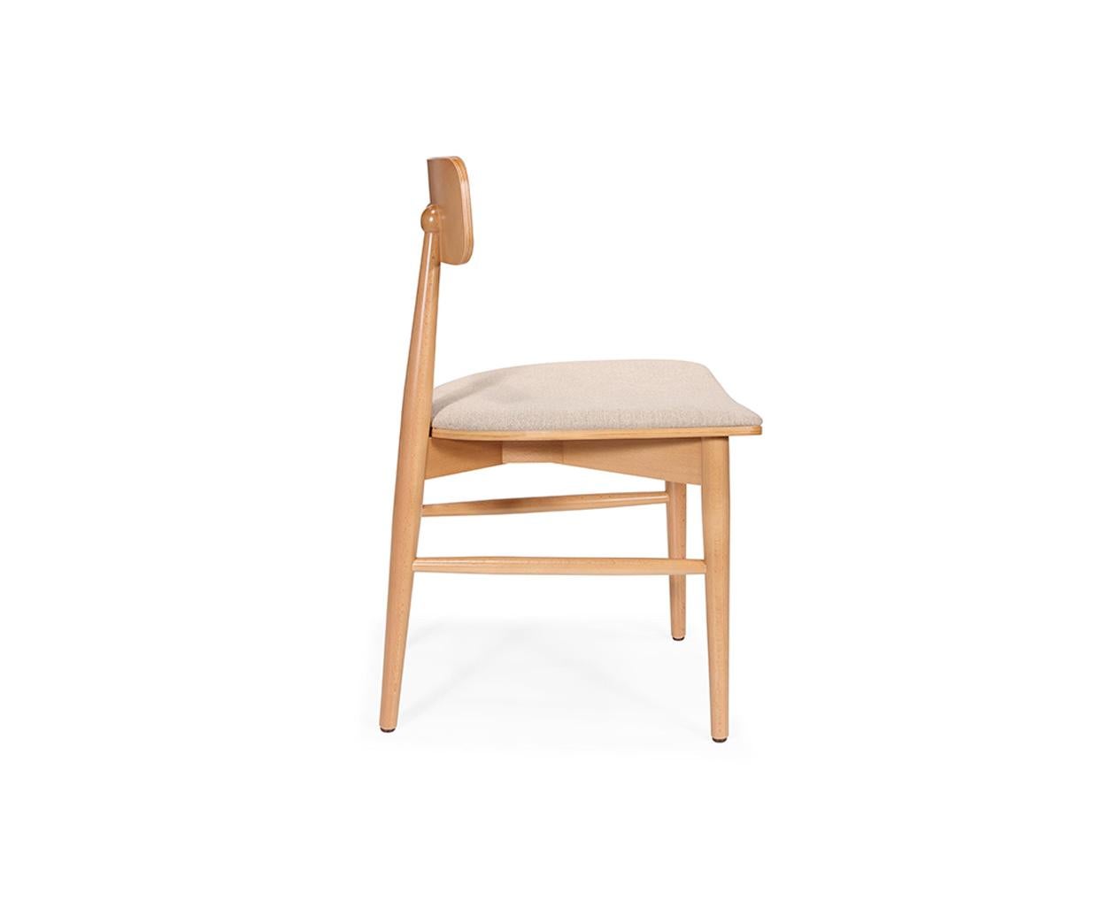 Portoghese Sedia da pranzo SS3: Eleganza e semplicità con linee scultoree in vendita