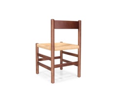 SS4 - Contemporary Wooden Dining Chair with Natural Rope Seat