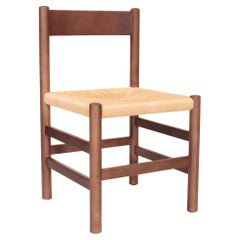 SS4 - Contemporary Wooden Dining Chair with Natural Rope Seat