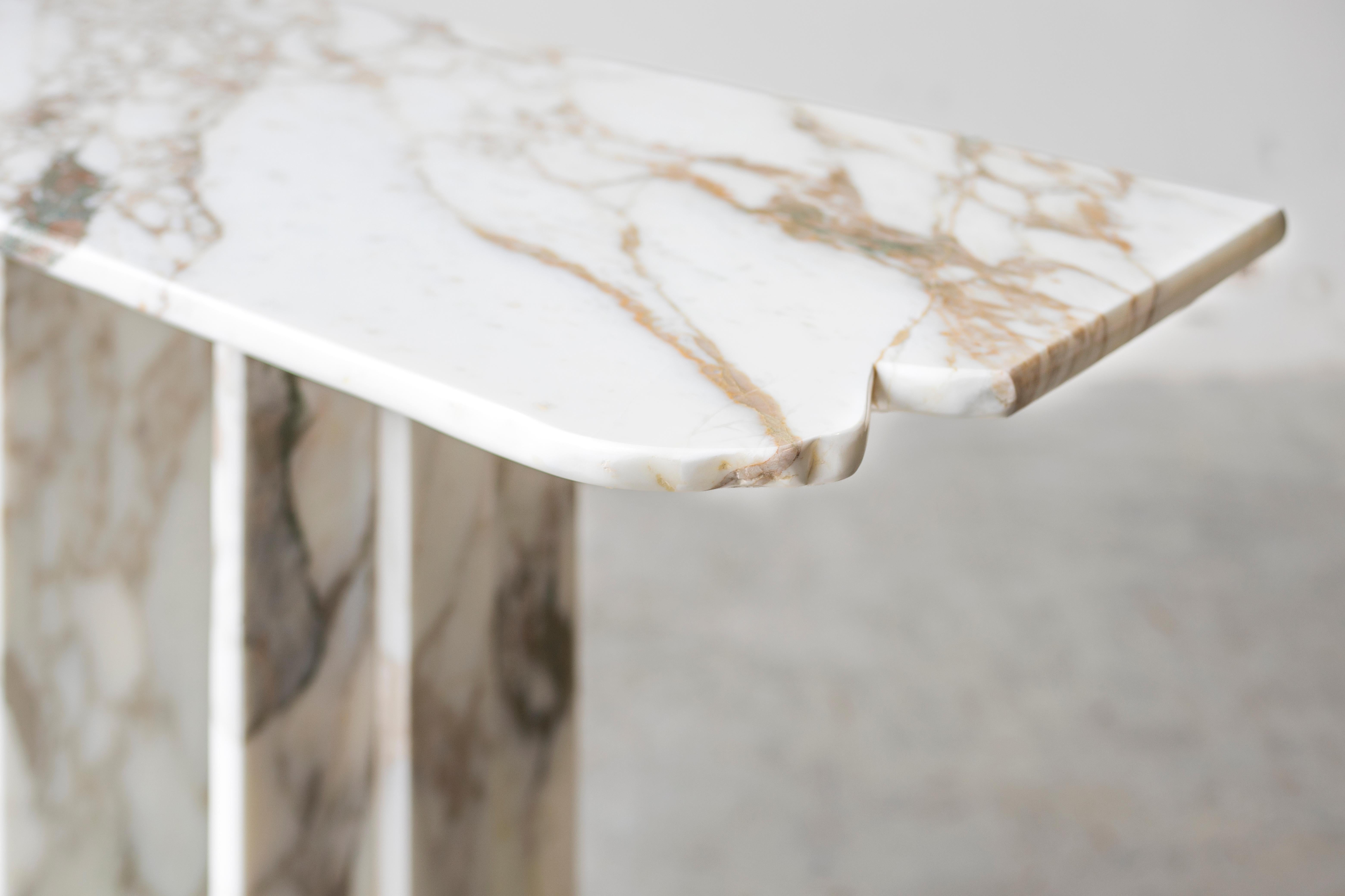 SSC103 Contemporary Console in Reclaimed Marble For Sale 1